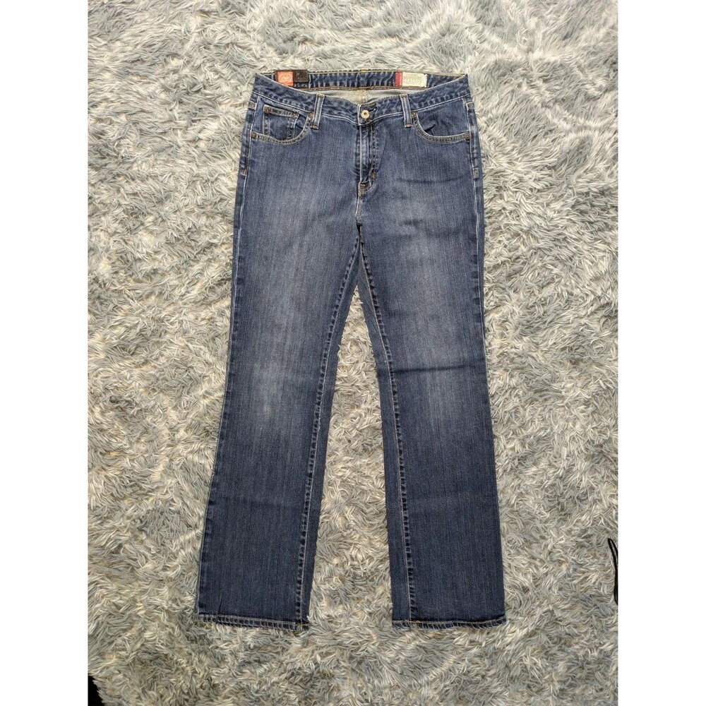 Gap 1969 Women's Size 12R Classic Fit Straight Leg Denim Blue Jeans Stretch Y2K